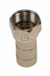 Com 5.0mm F Plug - F-plug (twist-on) 5.0mm - Metal Nickel Plated