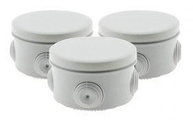 Inotech Humidor Box - Lot 3 BoÎtes Étanche Ø 80 Profondeur 40mm - Ip 55