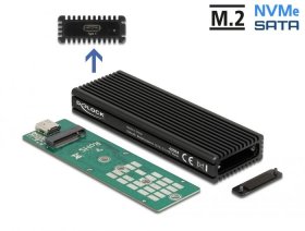Delock Housing - Externes Usb Type-c Combo Gehause Fur M.2 Nvme Pcie Oder Sata Ssd