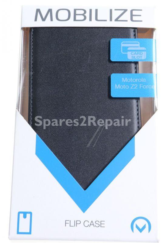 Mobilize Leather Bag Gsm - 23695 Mobilize Classic Gelly Flip Case Motorola Moto Z2 Force Black
