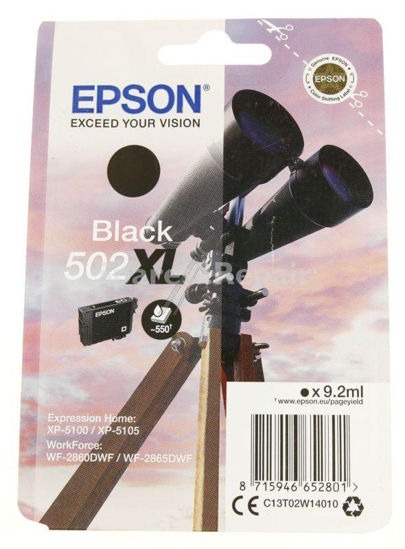 Epson Cartridge - 502xl C13t02w14010 Ink Cartridge Black 9 2ml