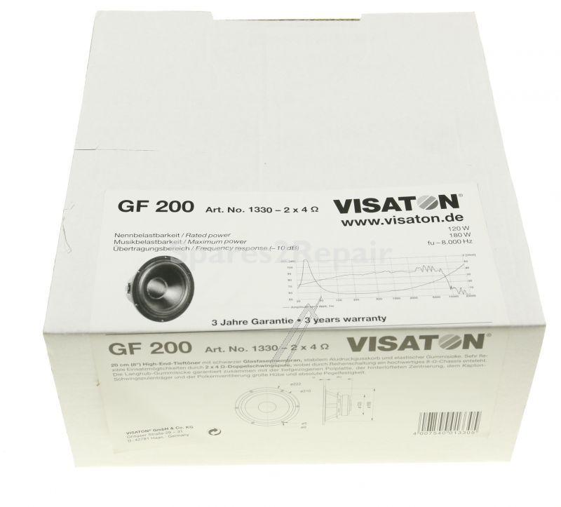 Visaton Woofer - 1330 TieftÖner, 20-cm, 2x4-ohm