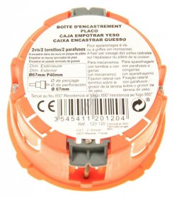 Inotech Electrical Inlet - Boite Placo Ø 65 P.40mm Pour Appareillage Vis Et Griffres Li