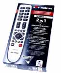 Meliconi Universal Remote Control - Pratico 2+ TÉlÉcommande Universelle Senior Pour 1 Tv + 1 DÉcodeur Tnt Ou Satellite