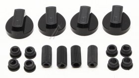 Compatible Lever Set - Universal Multifit Cooker Knob Set - Black (pack 4) Compatible Lever Set - Universal Multifit Cooker Knob Set - Black (pack 4)