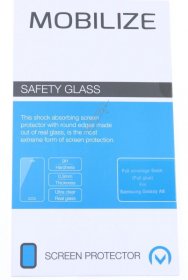 Mobilize Display Protective Film - 52872 Mobilize Glass Screen Protector Black Frame Samsung Galaxy A8