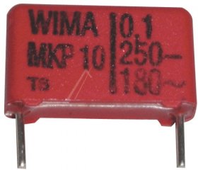Wima Pulse Capacitors - 0 1uf-250v Mkp1f031004b00mssd Mkp10 E Capacitor Rm=15