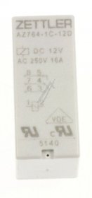 Zettler Pcb Relay To 12v - 12vdc 16a-250vac Relay, Print