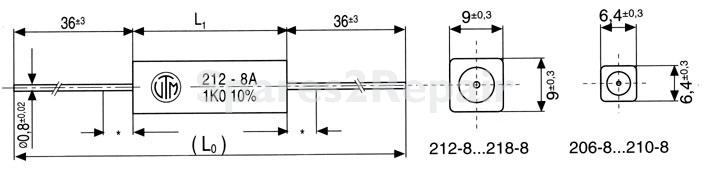 Vitrohm 5w wire Resistor Axial - 0 1r-5w Khs500kb-ax-r1aa Resistor