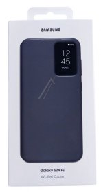 Samsung Leather Bag Gsm - Ef-zs721cbegww Samsung Smart View Wallet Case For Galaxy S24 Fe Black