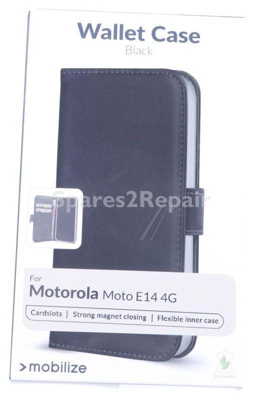 Mobilize Leather Bag Gsm - 29858 Mobilize Classic Gelly Wallet Book Case Motorola Moto E14 4g Black