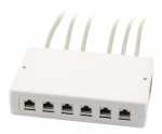Keystone Module - Et-25174 1 Keystone Verteilerbox Aufputz 6-12 Port
