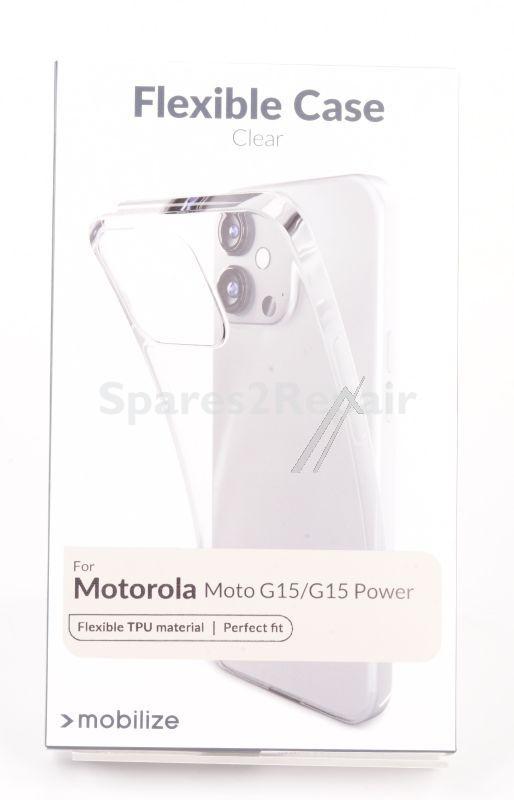 Mobilize Leather Bag Gsm - 80319 Mobilize Gelly Case Motorola Moto G15-g15 Power Clear