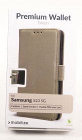 Mobilize Leather Bag Gsm - 28519 Mobilize Premium Gelly Wallet Book Case Samsung Galaxy S23 5g Green