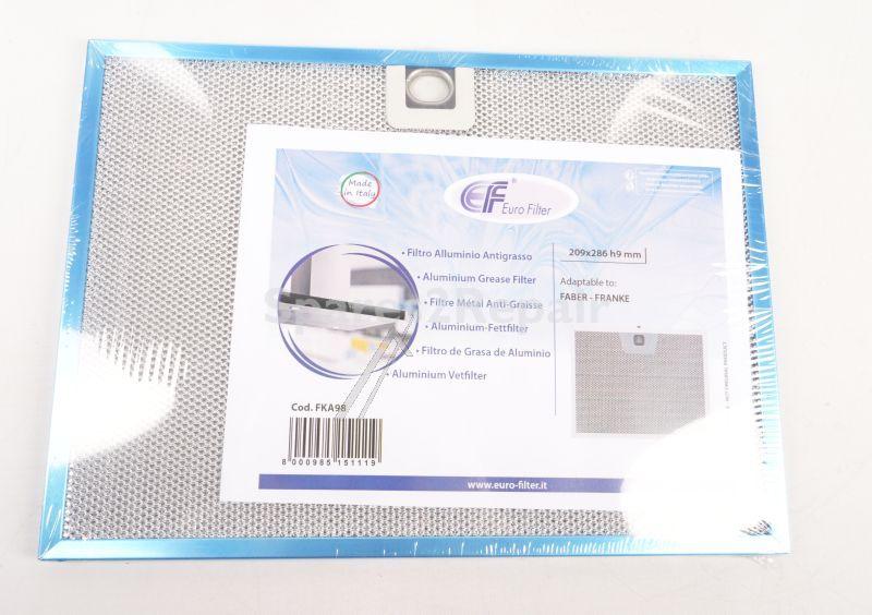 Eurofilter Grease Filter - Fka98 Metal Grease Filter Alternative For Faber 1 330 395 386