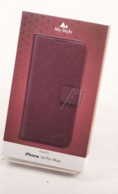 Mystyle Leather Bag Gsm - 29759 My Style Flex Wallet For Apple Iphone 16 Pro Max Bordeaux