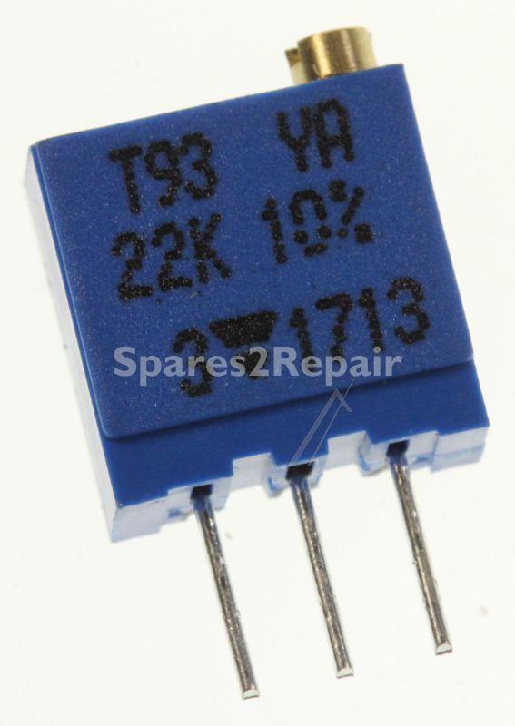 Vishay Adjustable Trimmer 0.5w - 22k-0,5w-85°c Keramik-spindeltrimmer 9,7x5mm Rm=2,45mm 22 Windungen