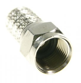 Fuba 4,0mm F-plug - Ovz 010 F-plug, 3,6mm Hq, Black