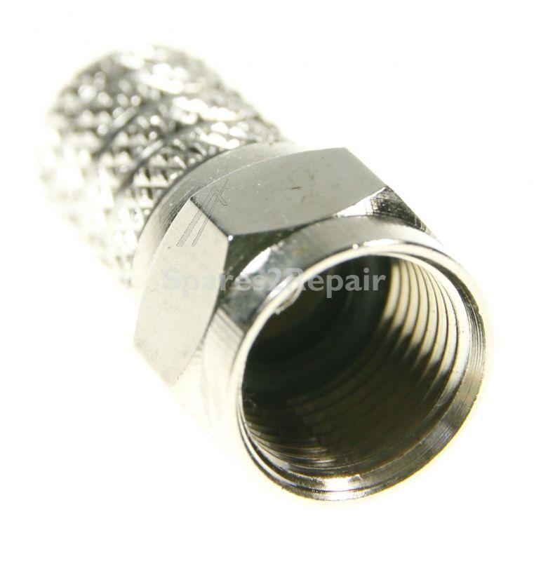 Fuba 4,0mm F-plug - Ovz 010 F-plug, 3,6mm Hq, Black