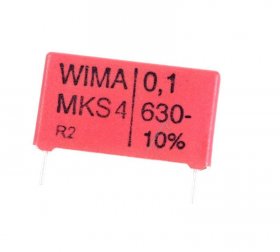 Wima Mks4 Pulse Capacitor - 0 1uf-630v Mks4j031005b00kssd Mks4 Metal Capacitor Rm22 5