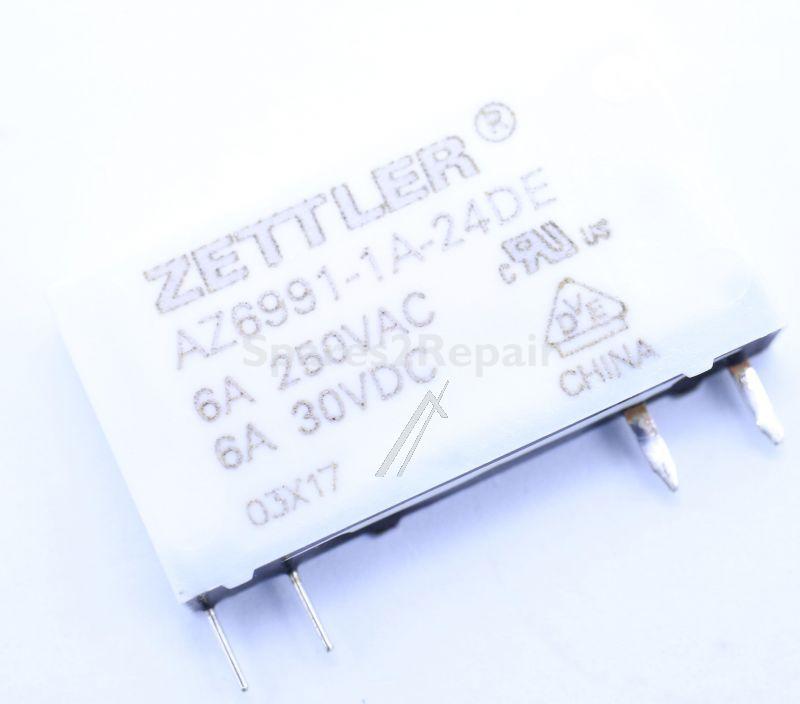 Zettler Pcb Relay To 24v - 24vdc 6a-250vac Relais, 1 Schliesser