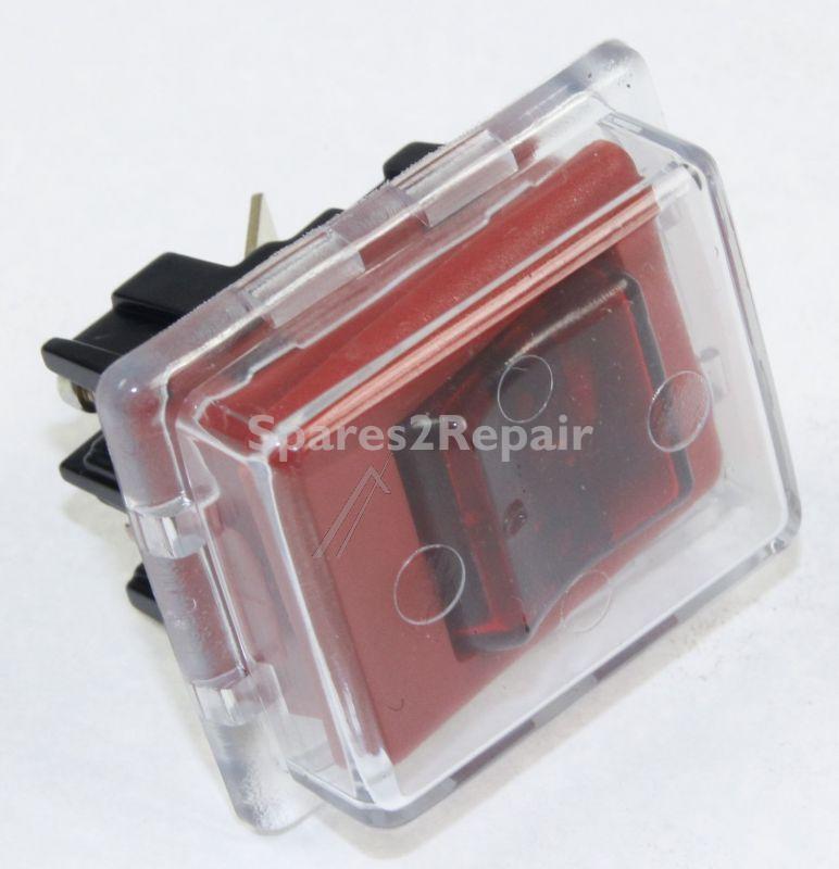 InterbÄr Rocker Switch 2 Poles - Wippschalter Rot Beleuchtet Mit Wasserschutzkappe