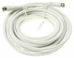 Com White Sat Connecting Cable - F-connecting Cable, 10m, Class A, Straight
