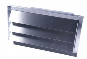 Naber Air Extracter Flap - E-jal Flow 150 4022038 External Blind Stainless Steel With Backflow Flap For Connection - Compairflow150