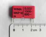 Wima Fkp1 Pulse Capacitor - 0 022uf-1000v Fkp1o122205f00kssd Fkp1 Impulse Capacitor Rm22 5