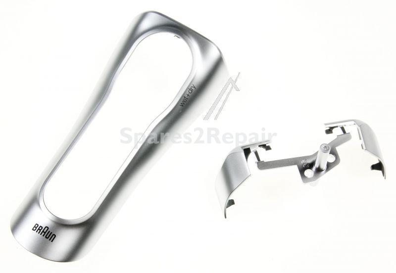 Braun Housing Part - 81478475 Housing Part Set Silver Matte For S8-3 And S8-4