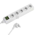 VIVANCO 5 Way Socket Outlet Switch EBLS 5W 5 WAY SOCKET OUTLET SWITCH,WHITE,1,4M,1,5MM˛ 27016