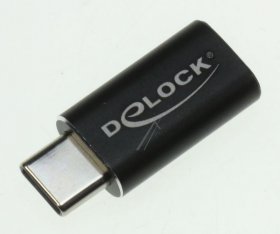 Delock Usb-connector - Adapter Usb 3.1 Type-c Plug > Usb Type-c Jack, Bk