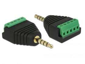 Delock Cable/plugs/adapter - Adapter Klinkenstecker 3,5 Mm > Terminalblock 5 Pin