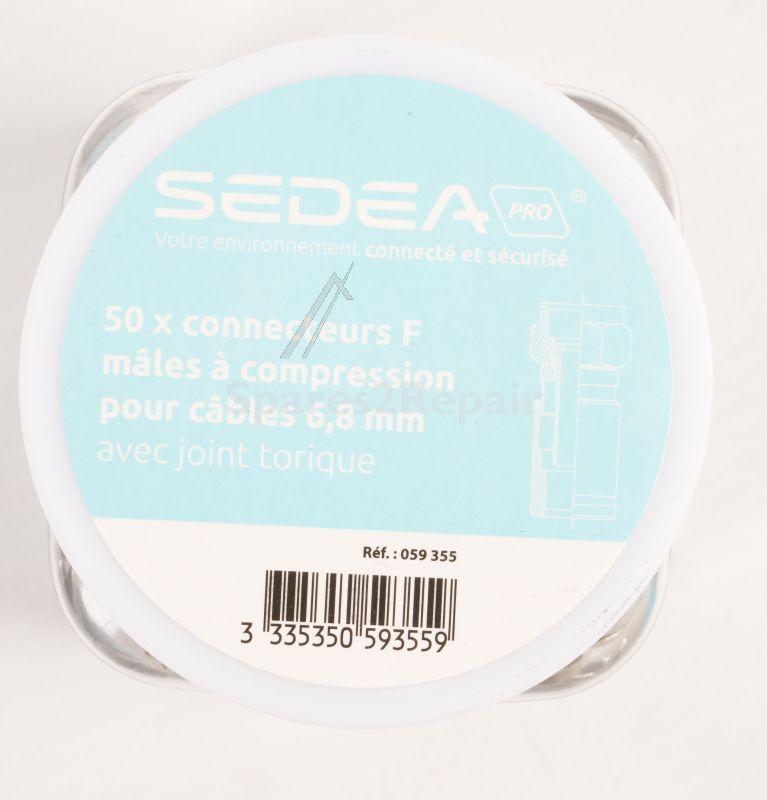 Sedea Coaxial Adaptor - Cordon Rj45 Vers Coaxial 9,52 Male.2m +raccord Fiche F