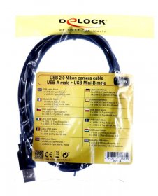 Delock Cable/plugs/adapter - Cable Camera Adaptable For Casio 8pin Uc-e6 Usb 1,83m