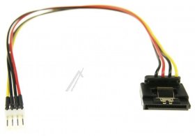 Delock Cable/plugs/adapter - Stromkabel Sata 15 Pin Buchse > 4 Pin Floppy Stecker Metall