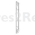 Oven outer Door - 140032463501 Front Glass Inox 592x465mm [Electrolux Aeg]