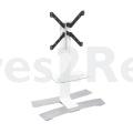 Erard Universal Stand - Will 1050l Tv Stand With Castors And Shelf For 30 To 65 Screens - White - 039021
